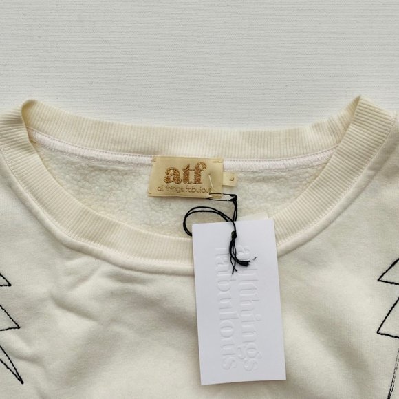 ALL THINGS FABULOUS Cropped ULTRASOFT Sweatshirt - Picture 2 of 3